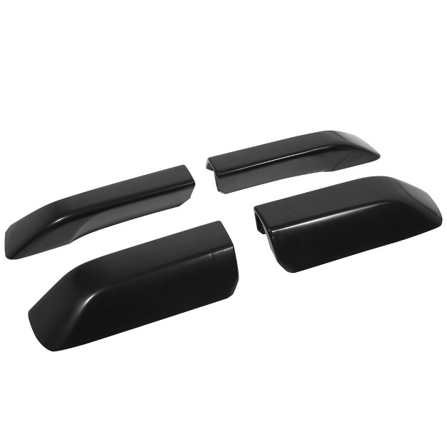 Unique Bargains Roof Rack Rail Cover End Leg Cover Shell Cap For Toyota 4runner 2010 2019 Black 4pcs