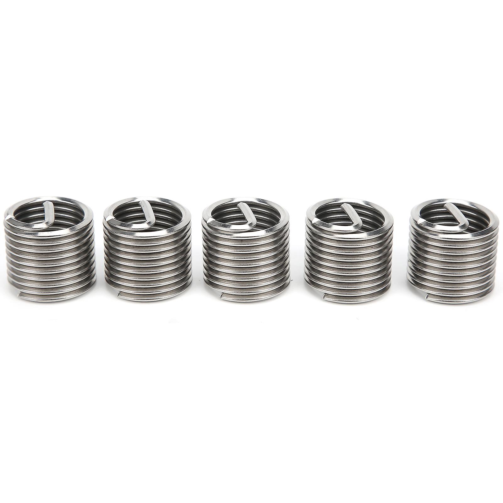 5pcs Wire Thread Insert Coiled Sleeve Bushing Nut Threaded Expansion Tool Kit M20x2.5x1.5d