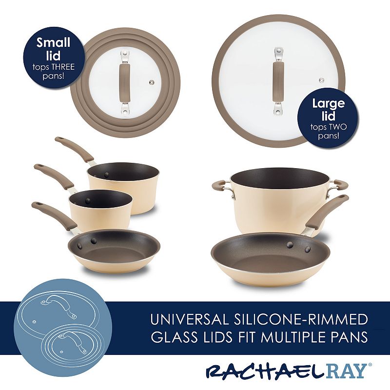 Rachael Ray Cook + Create 11-pc. Aluminum Nonstick Cookware Set