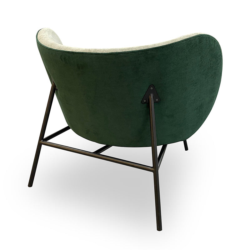 AVENIR Lounge Chair - Green & Dark Green