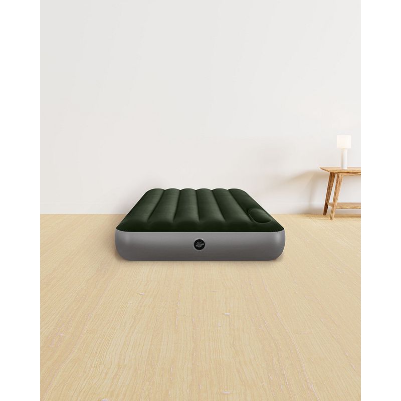 Intex Dura-Beam Standard Series Downy Airbed with Built-In Foot Pump， Twin Size