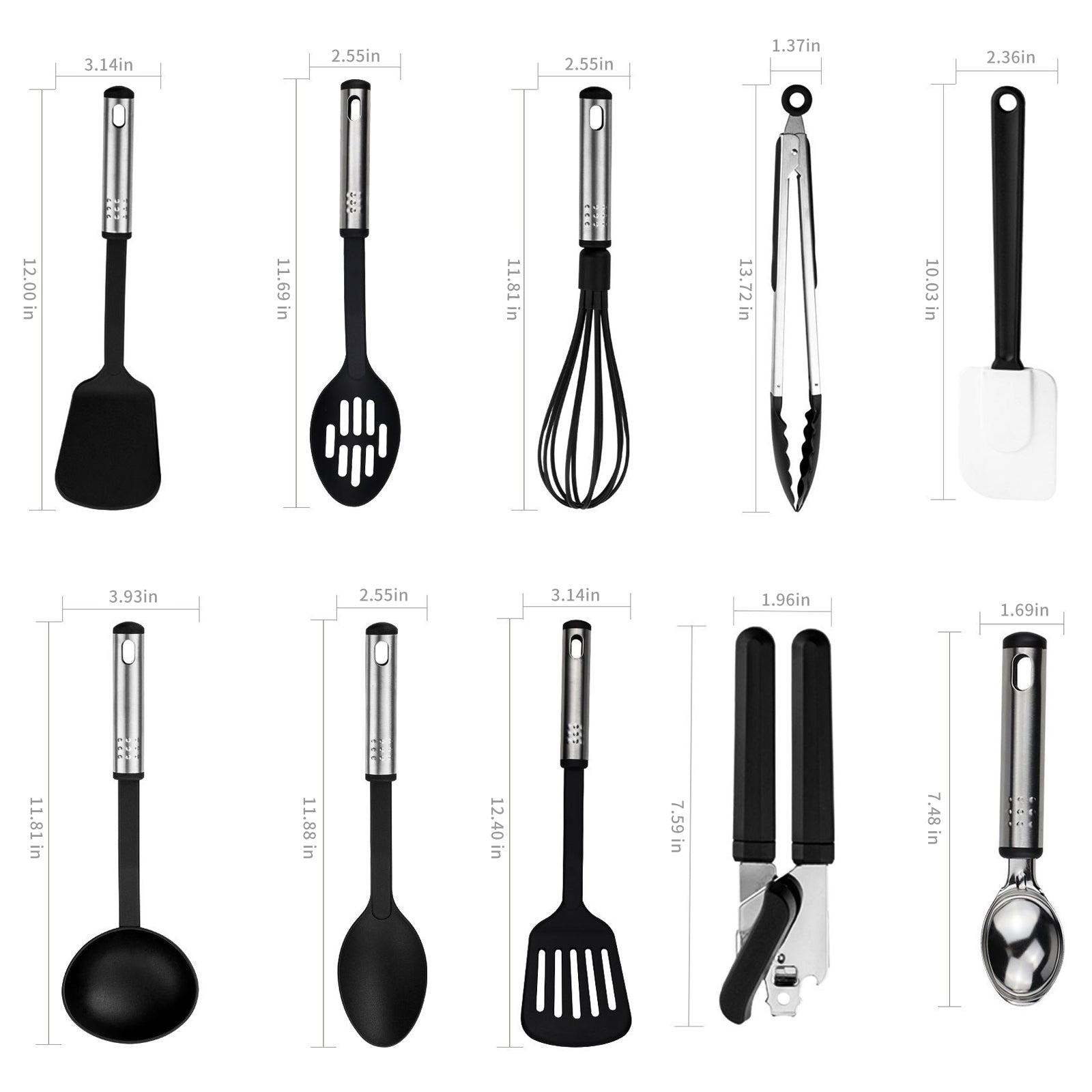 25Pcs Silicone Cookware,Cooking Utensils Set, Silicone & Stainless Steel Grater Critical Cooking Tools for Kitchen Nonstick Cookware