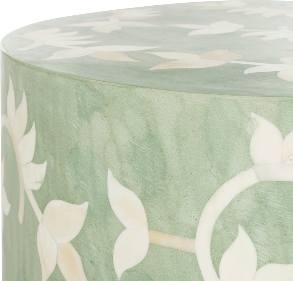 Safavieh Couture Odelia Bone Inlay Stool   Contemporary   Footstools And Ottomans   by Safavieh  Houzz