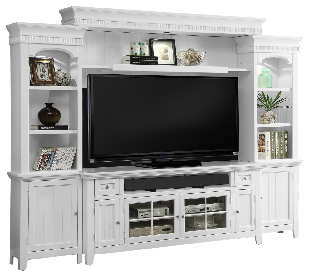 Parker House Tidewater 72 quotConsole Entertainment Wall   Traditional   Entertainment Centers And Tv Stands   by Parker House  Houzz