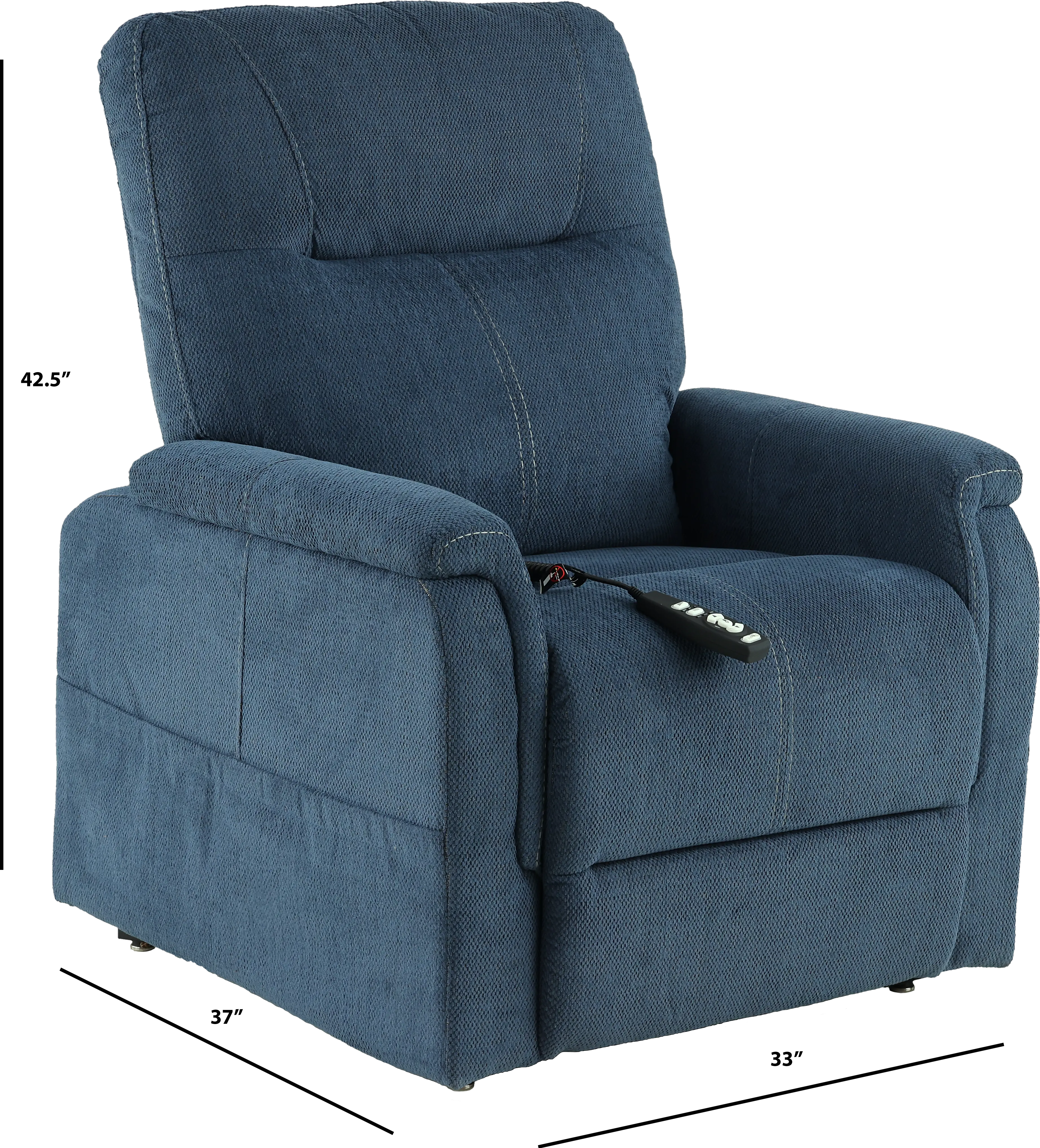 Dynamo Indigo Blue Power Lift Recliner