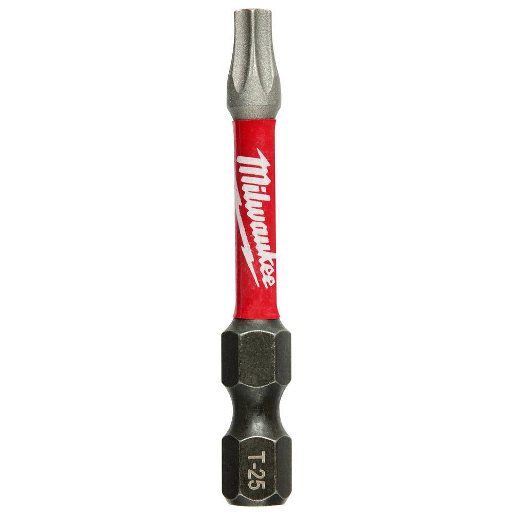 MW SHOCKWAVE Impact Duty 2 in. T25 Torx Alloy Steel Screw Driver Bit (5-Pack) 48-32-4685