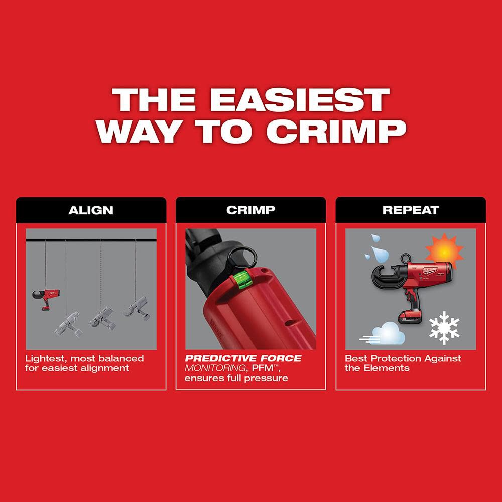 Milwaukee M18 FORCE LOGIC 12T Utility Crimper 2778-20 from Milwaukee