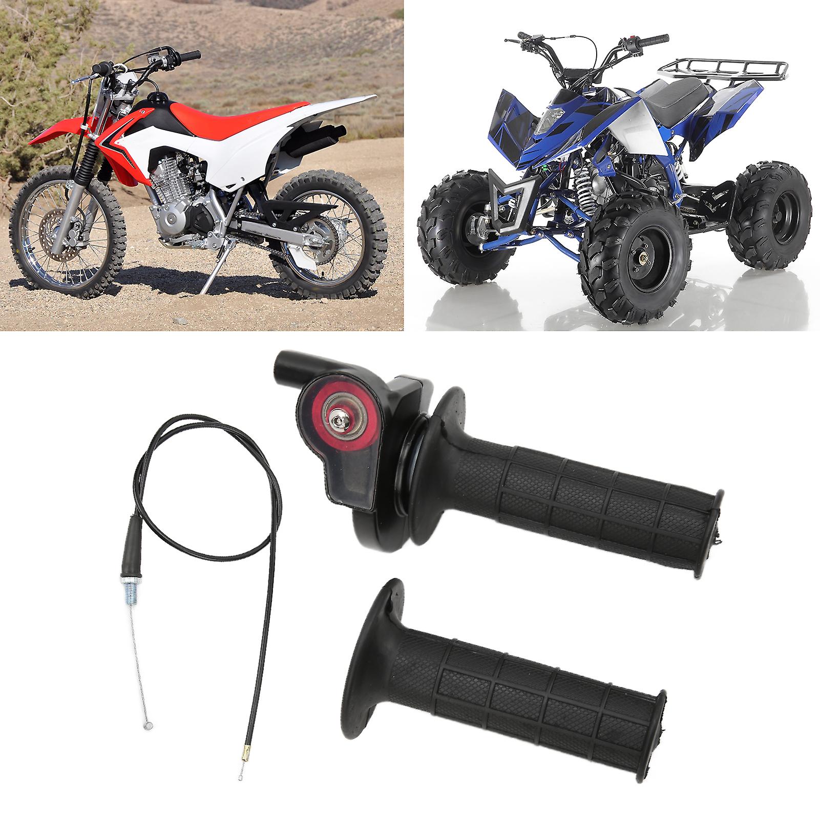 7/8in Twist Throttle Grips With Cable Replacement For Crf Klx Ttr 110 125 150 200 250cc Dirt Pit Bike