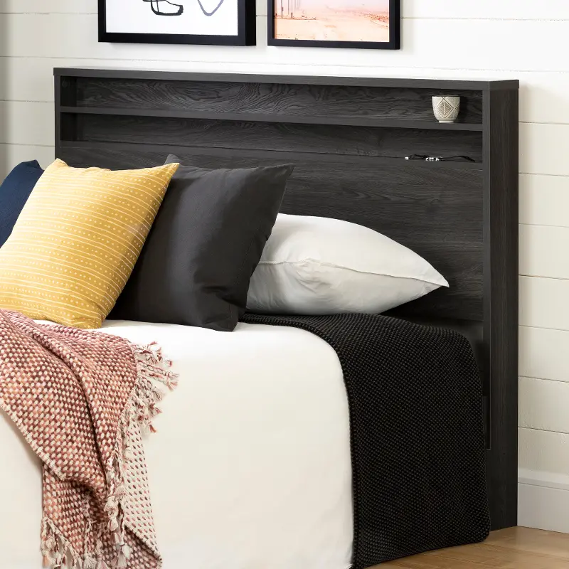 Lensky Modern Gray Oak Full-Queen Headboard - South Shore