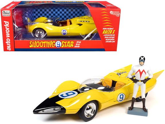 Autoworld AWSS125  Shooting Star  9 Yellow and Rac...