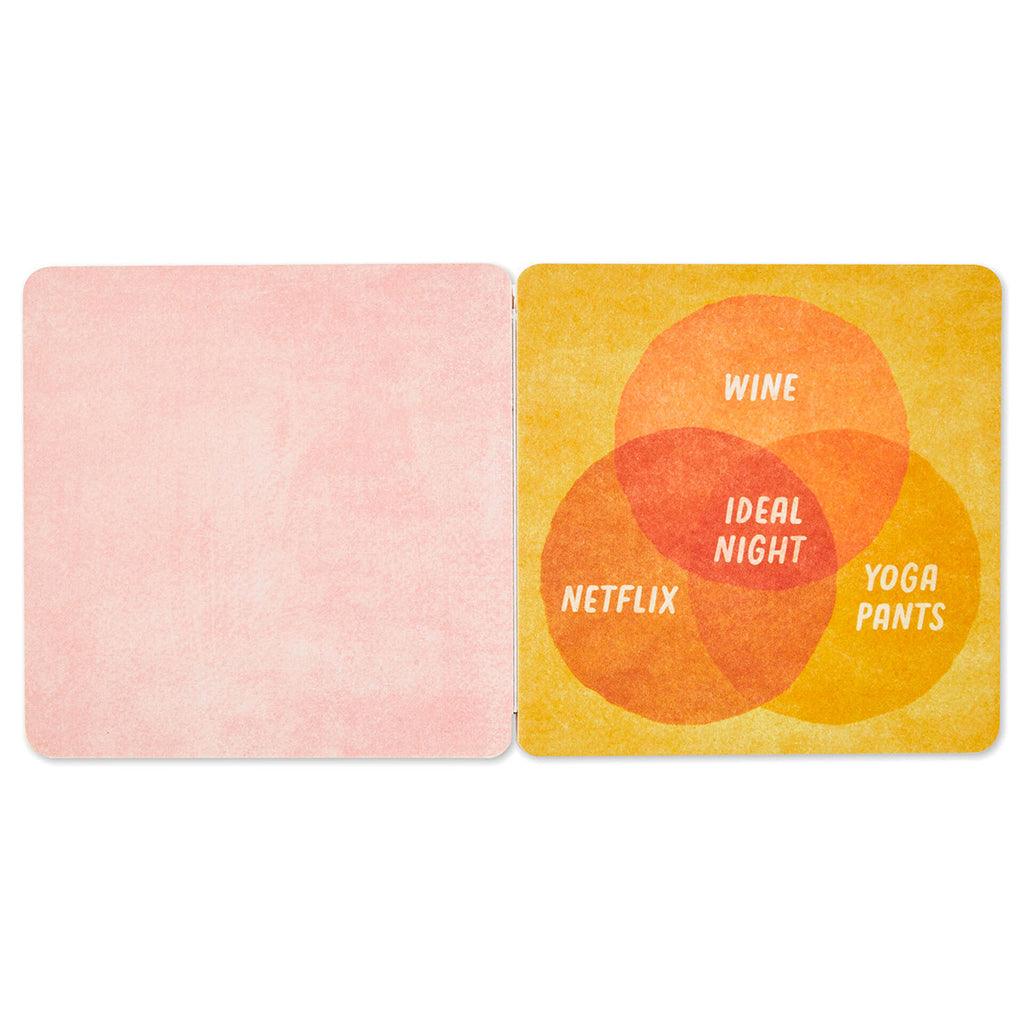 Hallmark  Stop and Smell the Rosé 20 Coasters Celebrating Friends (And Wine) Book