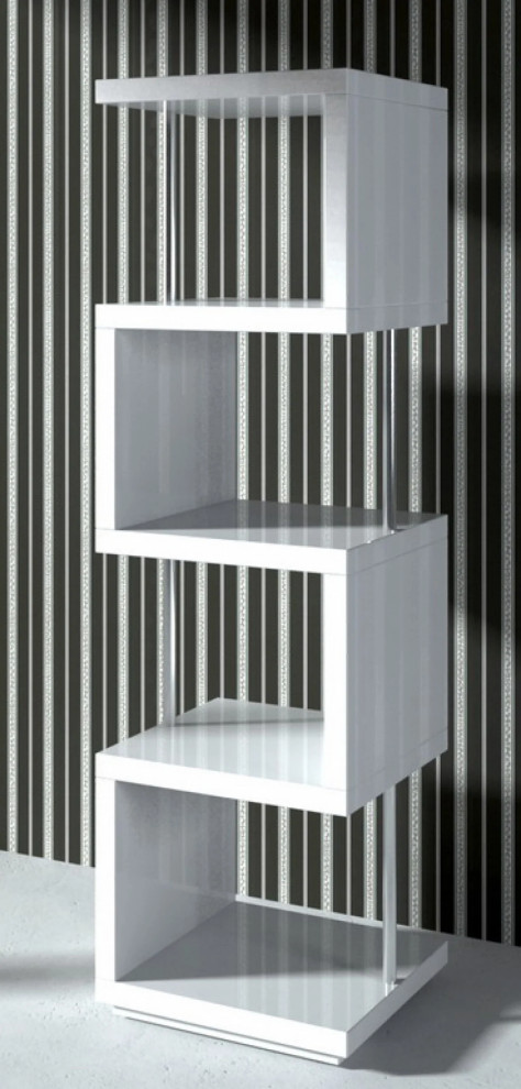 Leil White Wall Unit/ Shelf   Contemporary   Bookcases   by Cristiano Domani  Houzz