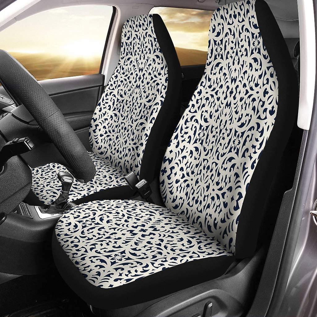 Set Of 2 Car Seat Covers Aztec Western Universal Auto Front Seats Protector Fits For Car，suv Sedan，truck D---44190