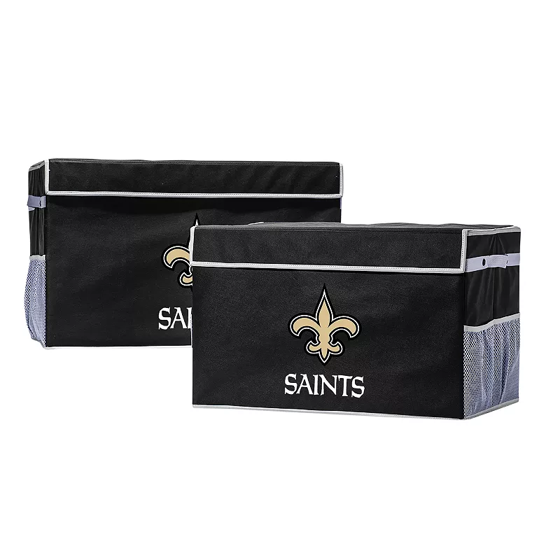 Franklin Sports New Orleans Saints Large Collapsible Footlocker Storage Bin