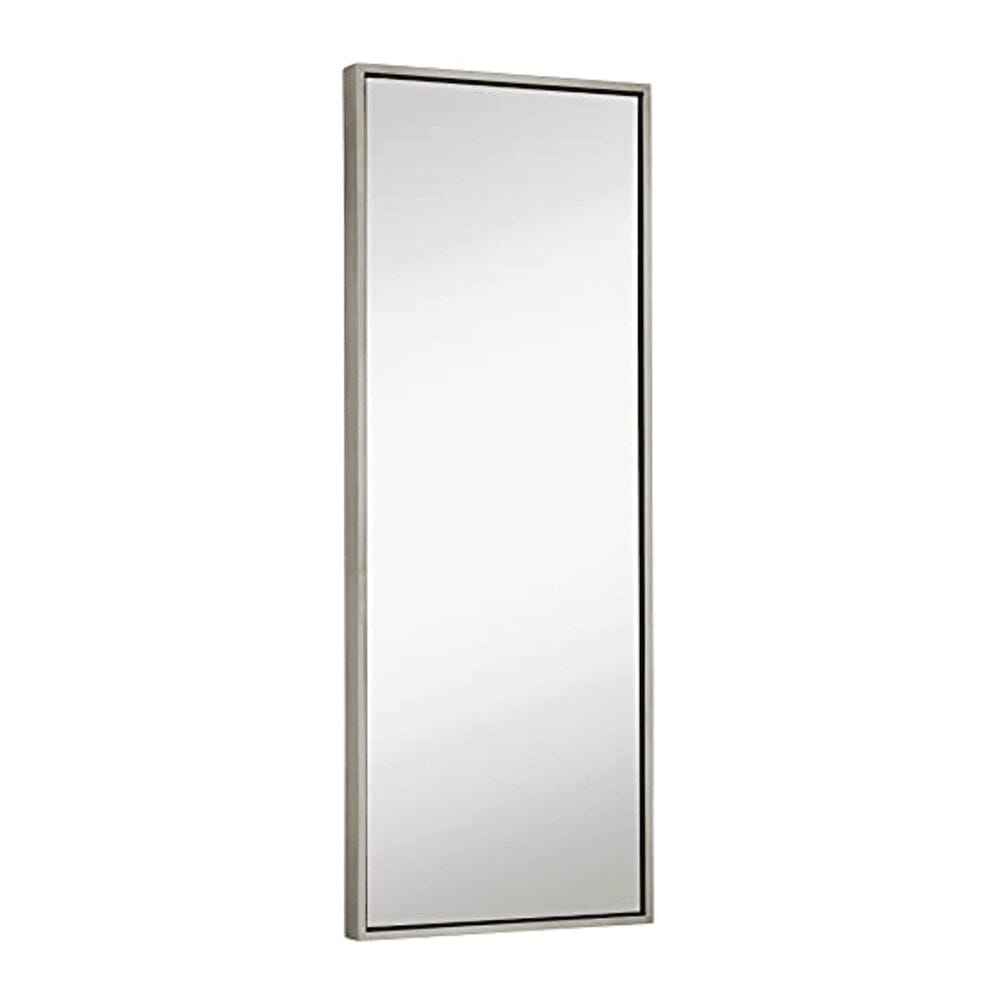 Clean Large Modern Silver Leaf Frame Wall Mirror 18