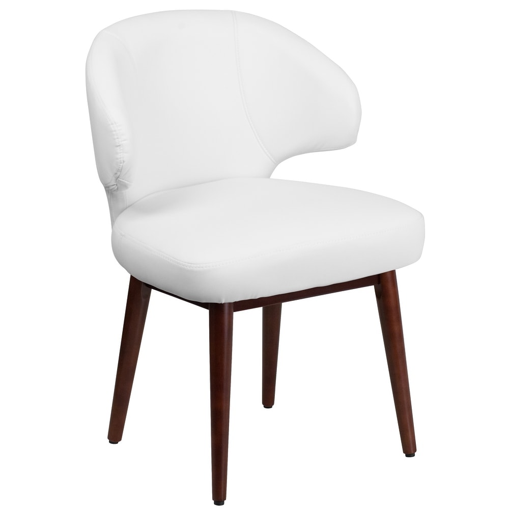 Side Reception Chair with Wood Legs   23.5\