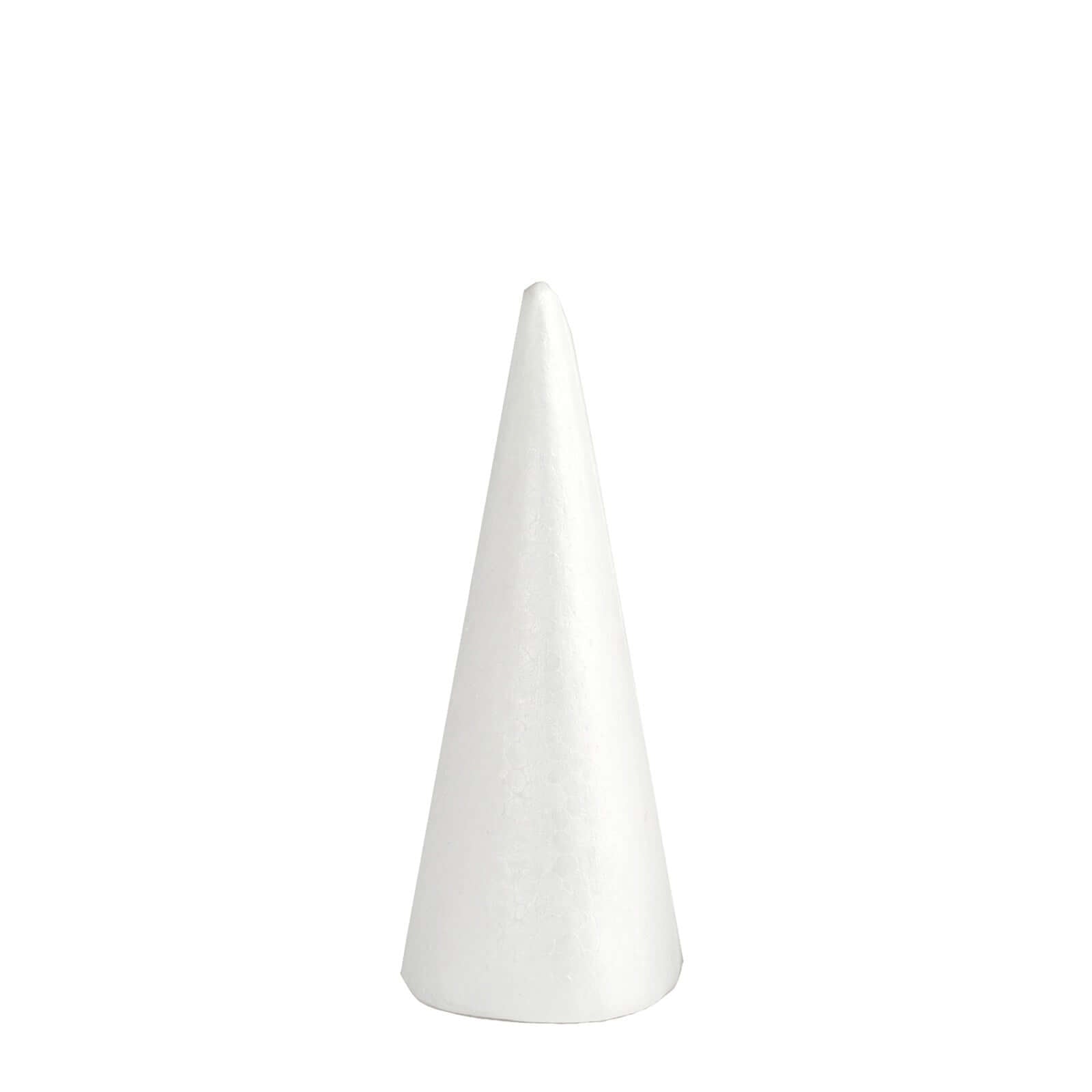 24 Pack White Styrofoam Cone, Foam Cone For DIY Crafts 6