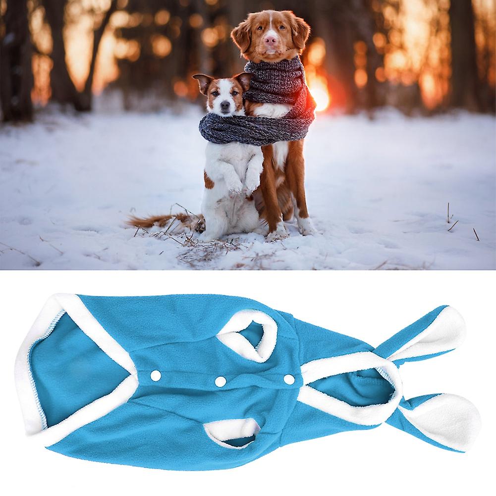 Warm Cute Rabbit Cloth Pet Winter Autumn Warm Hoodie Costumes Clothes For Dogs Cats(blue Xs)