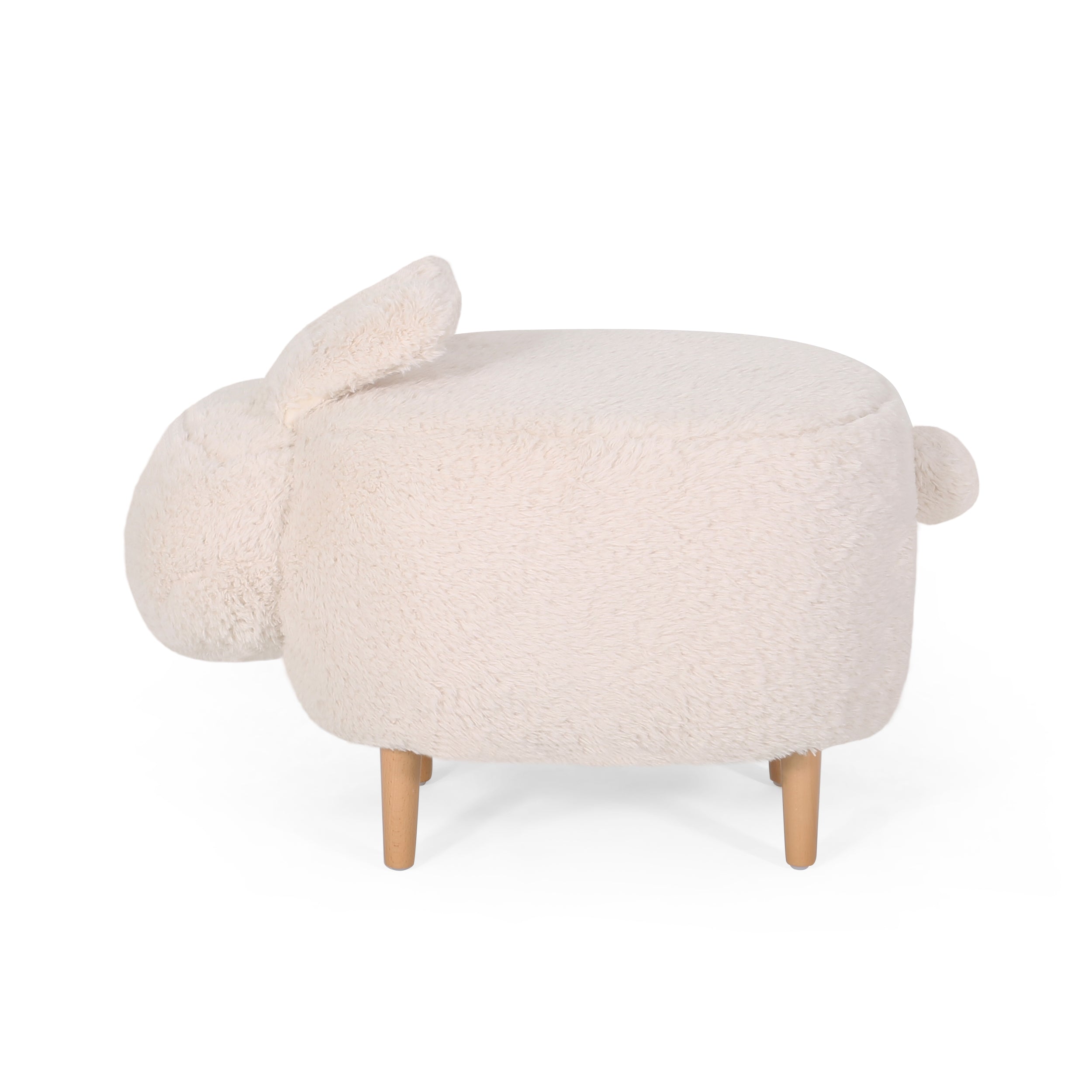 Leona Fabric Kids Bunny Ottoman Stool