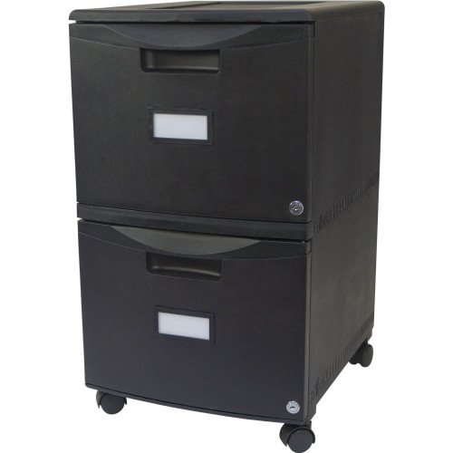 Storex 2-Drawer Locking Mobile Filing Cabinet (61312U01C)