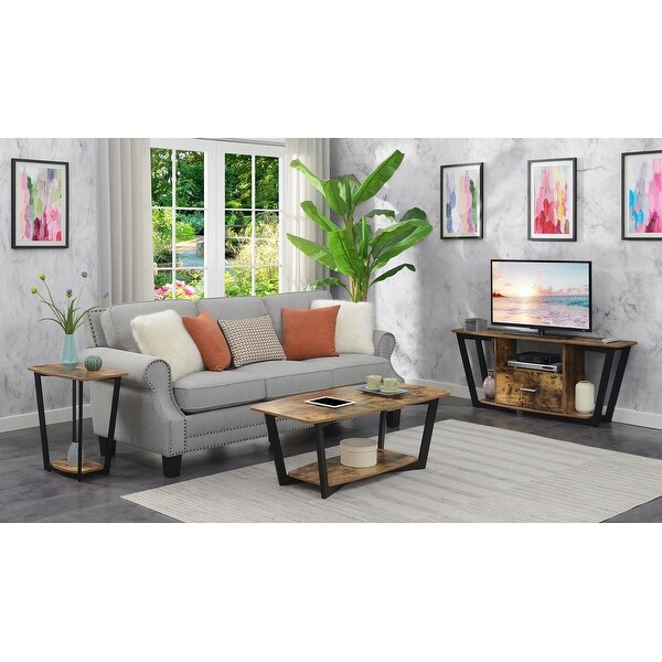 Porch and Den Clouet Coffee Table with Shelf