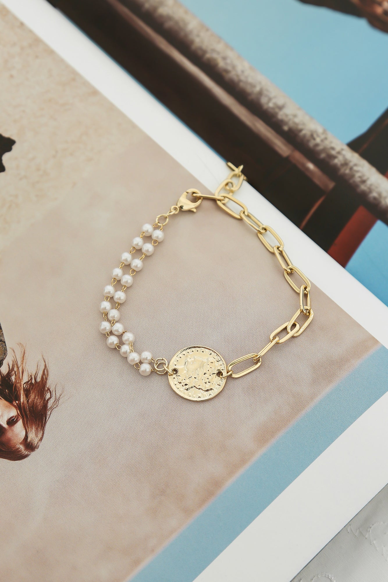 Lucky Coin Bracelet Gold