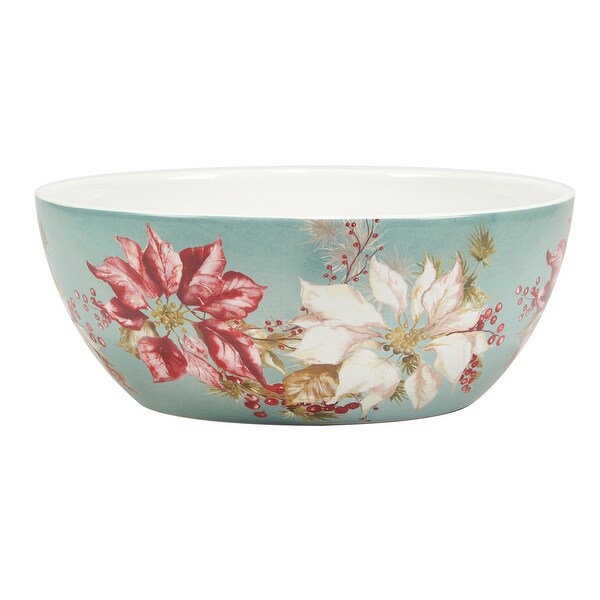 Certified International Winters Joy 104 oz. Deep Serving Bowl 10 x 4