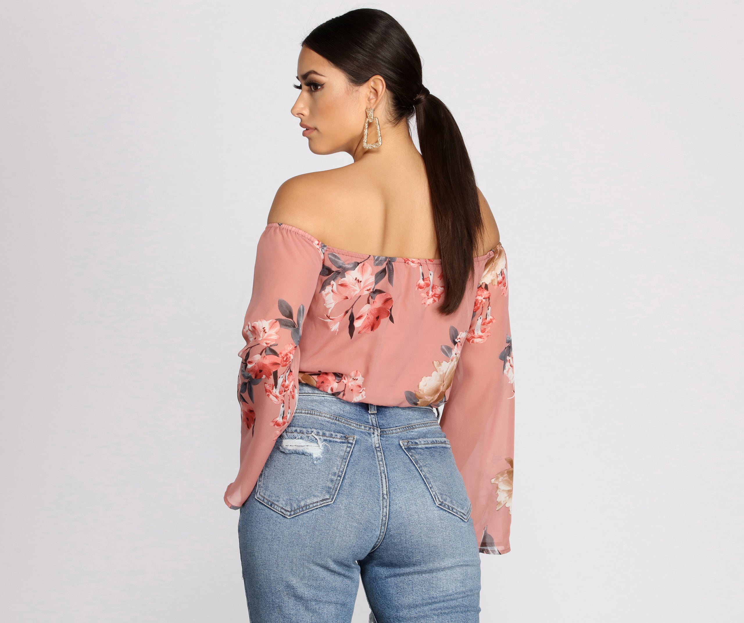 Darling Floral Chiffon Top