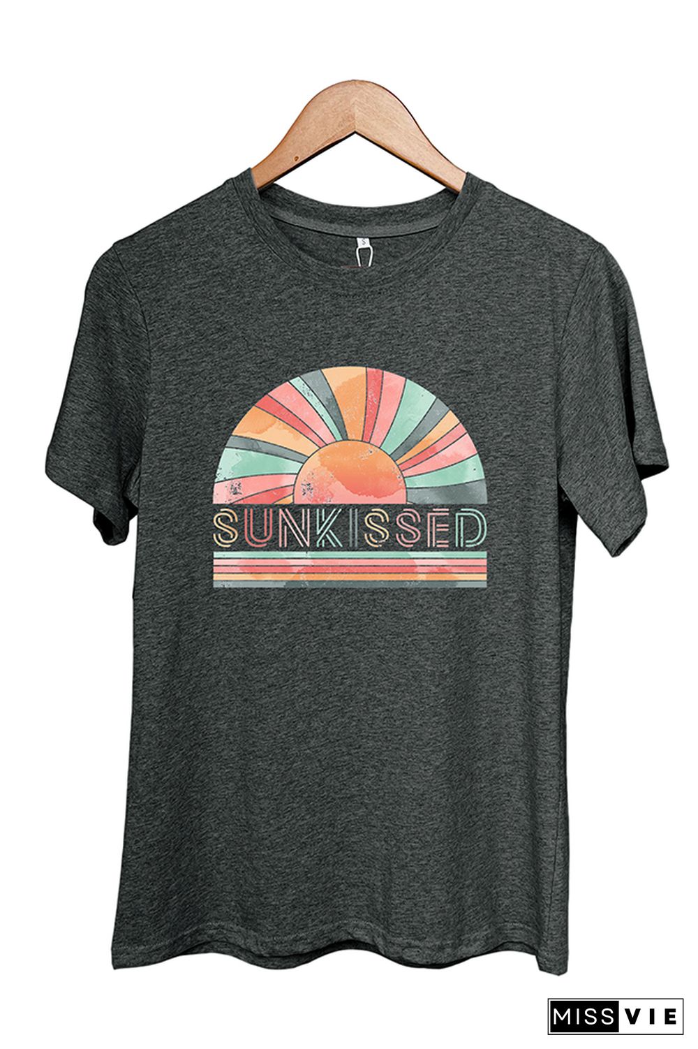 Rainbow Sunkissed Sleeve Graphic Tee Wholesale