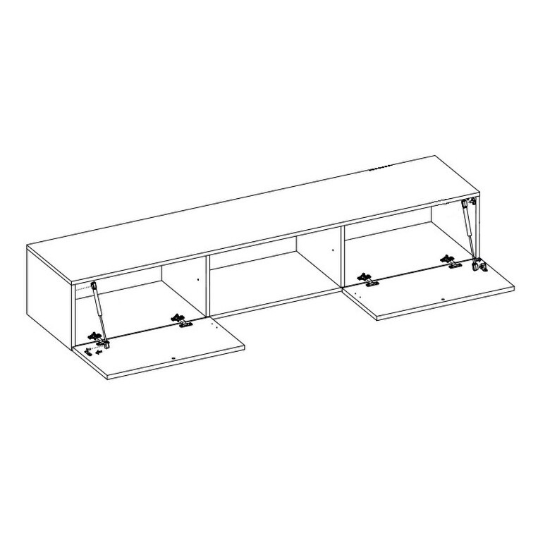 VIGO Glass Floating TV Stand