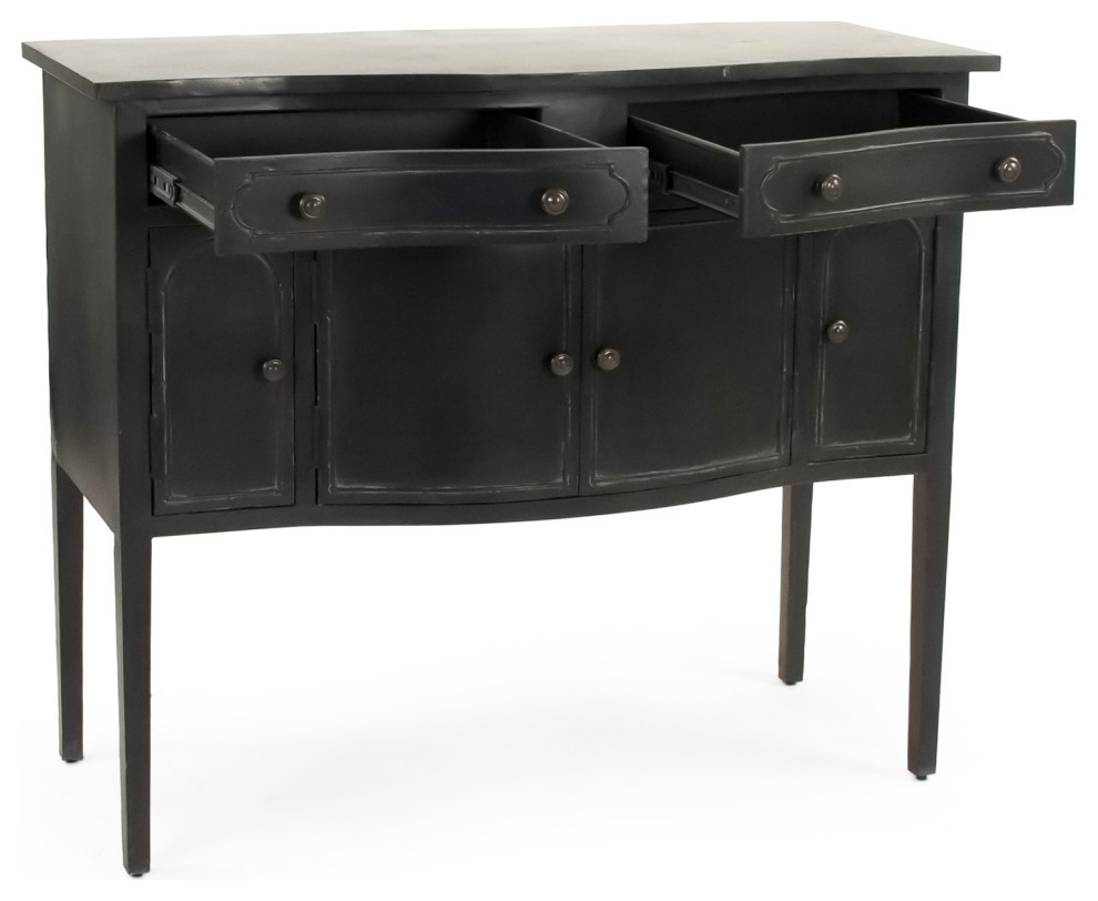 Corbyn Metal Console  Dark Gray   Transitional   Console Tables   by Zentique  Inc.  Houzz