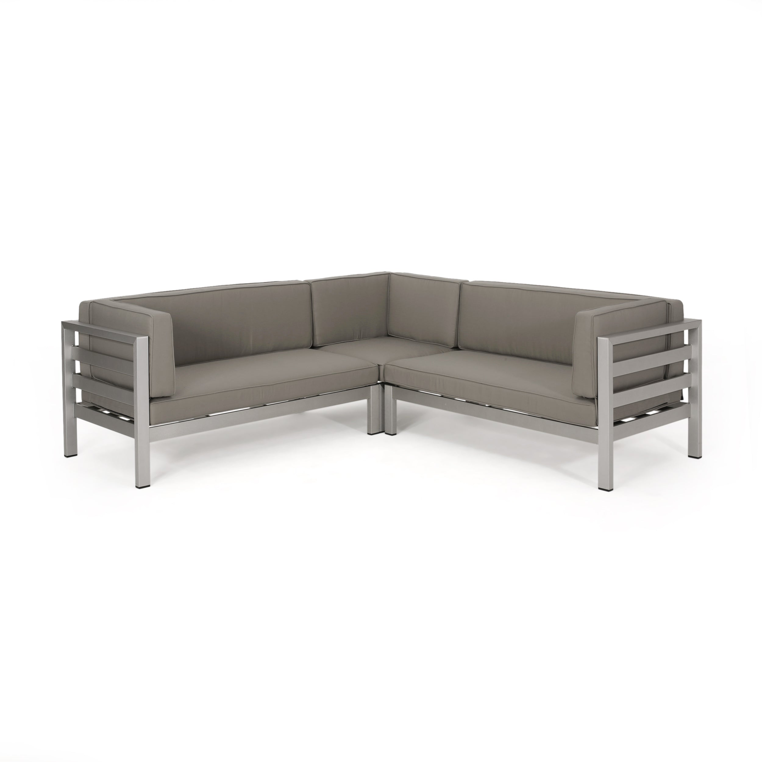 Lompoc Aire Outdoor Modern 5 Seater Sectional Sofa