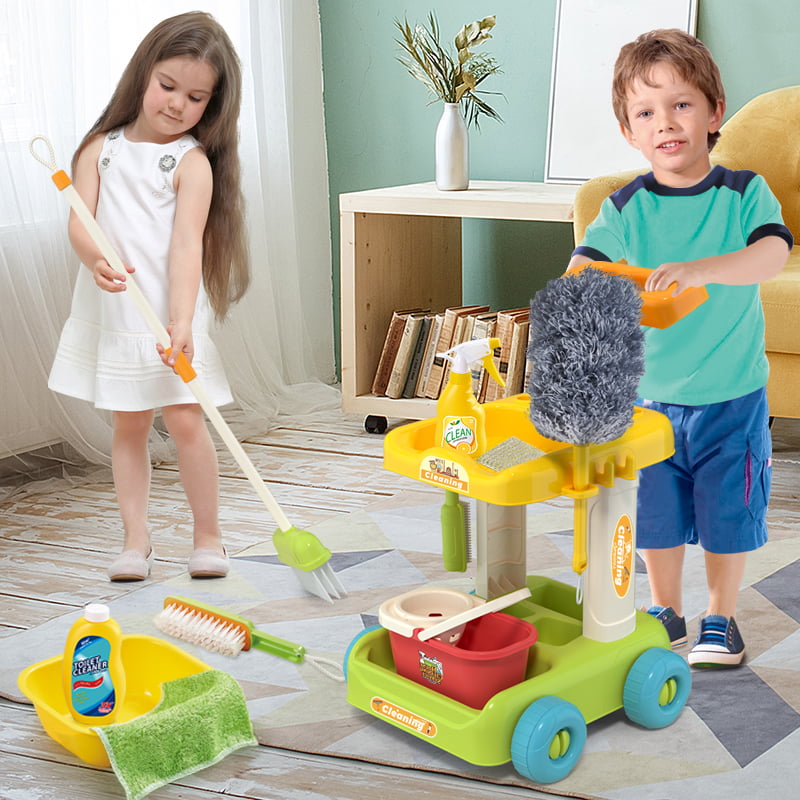 NETNEW Kids Cleaning Set Toys for Girls Boys 3-6 Years Pretend Play Housekeeping Supplies Kit Great Gifts for Kids Toddlers