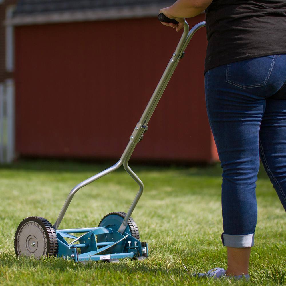 Great States Corporation 14 in. 4-Blade Manual Walk Behind Reel Lawn Mower 204-14-21