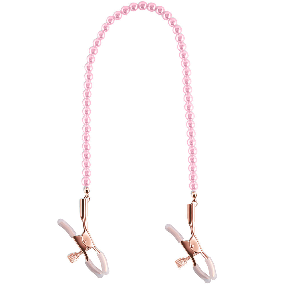 Bound Nipple Clamps in Pink