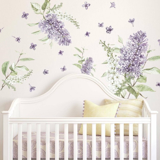 Lilac Peel And Stick Giant Wall Decal Roommates