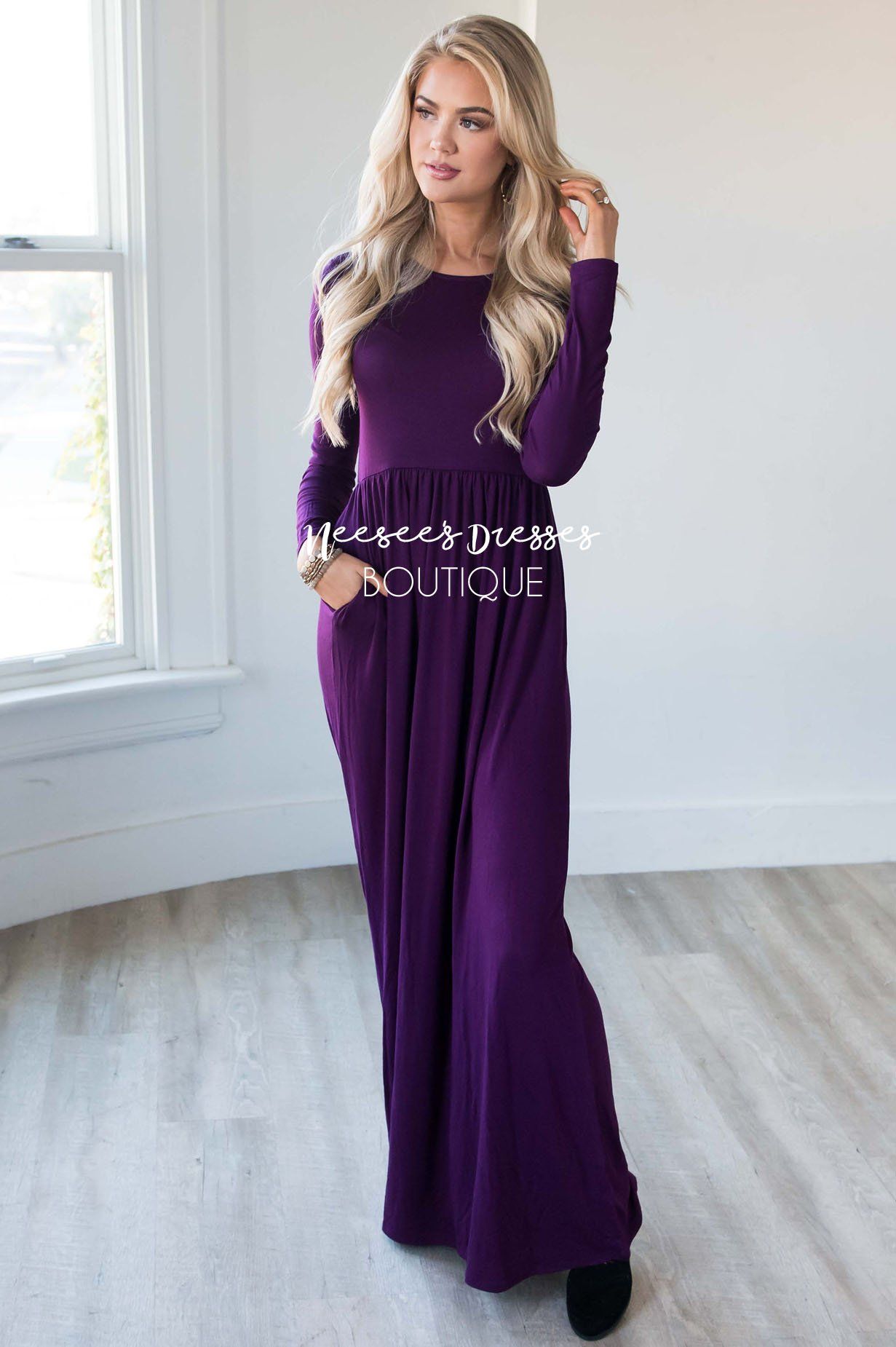 The Aline Long Sleeve Maxi Dress