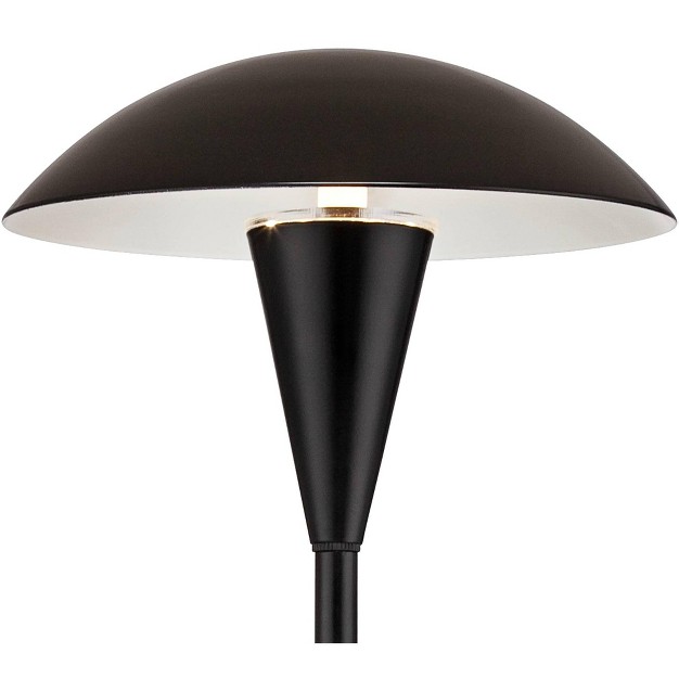 High Black Led Mushroom Path Lights Set Of 2