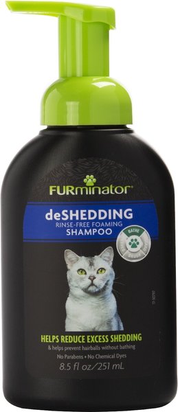 FURminator FUR deShedding Rinse Free Foaming Cat Shampoo