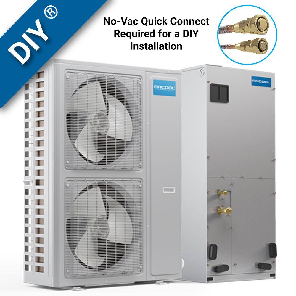 MRCOOL DIY Universal 54000 BTU 17 SEER R410A Split System Heat Pump with 35 ft. NoVac Install Kit -208230-Volt MDHP1860NK35H00