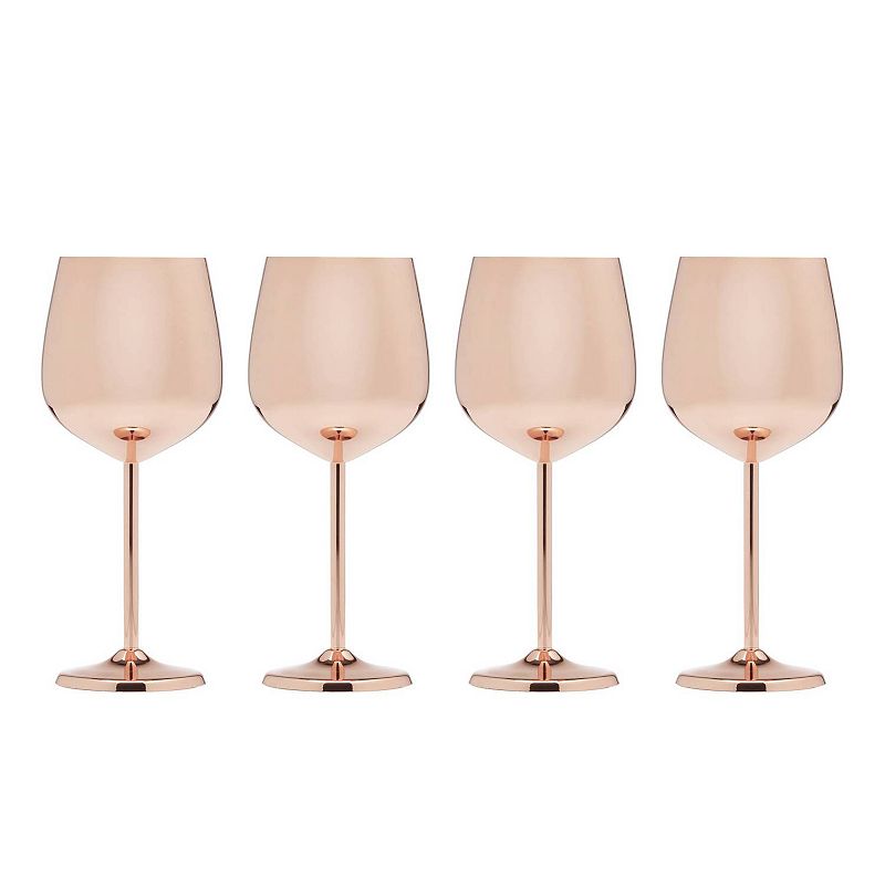 Cambridge 4-pc. Stainless Steel Wine Glass Set