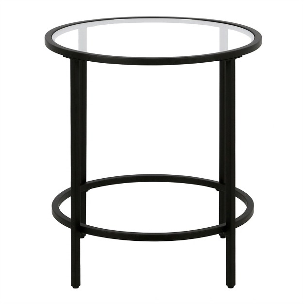 Black Bronze Round Side Table Henn amp hart