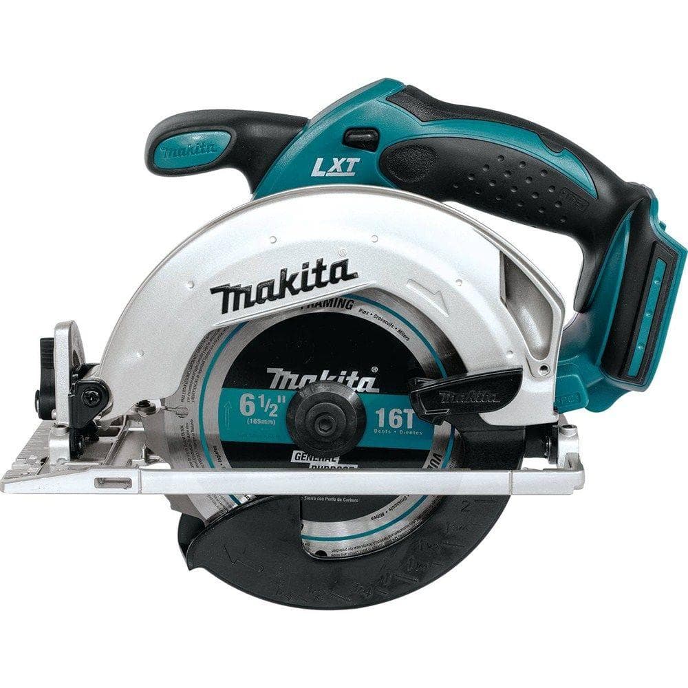 Makita 18V LXT Lithium-Ion Cordless 6-1/2 in. Lightweight Circular Saw and General Purpose Blade (Tool-Only) XSS02Z