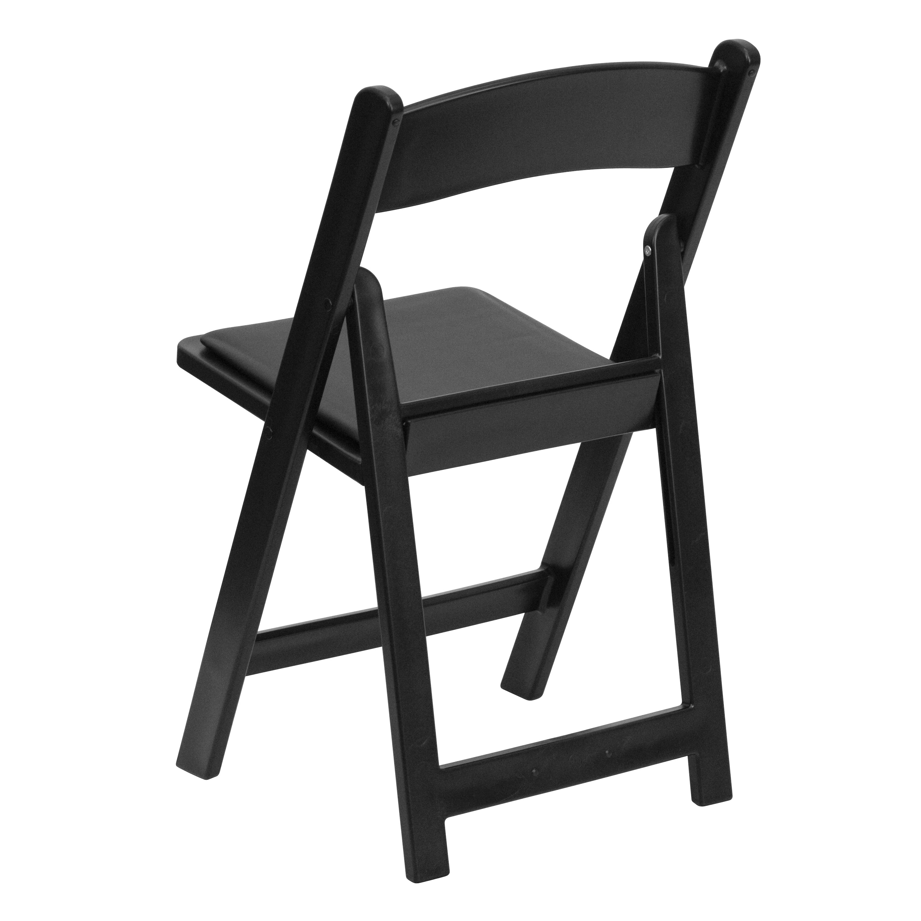 Flash Furniture Hercules™ Folding Chair - Black Resin – 1000LB Weight Capacity Comfortable Event Chair - Light Weight Folding Chair