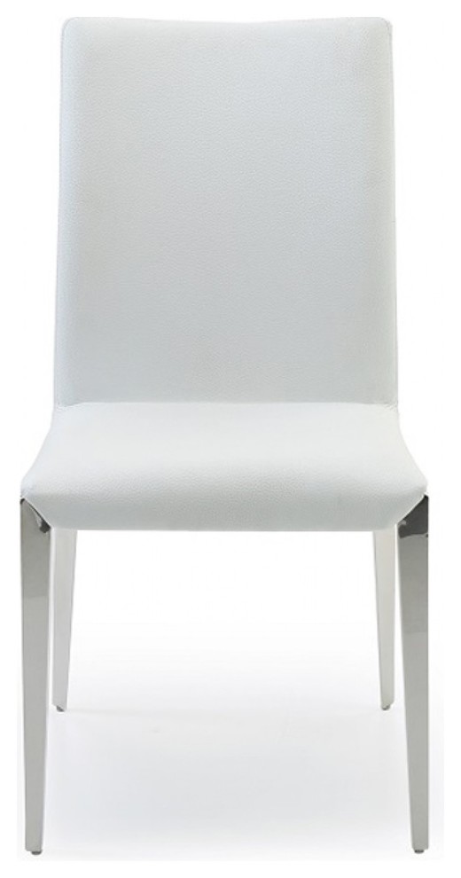 Modrest Taryn Modern White Dining Chairs  Set of 2   Contemporary   Dining Chairs   by Vig Furniture Inc.  Houzz