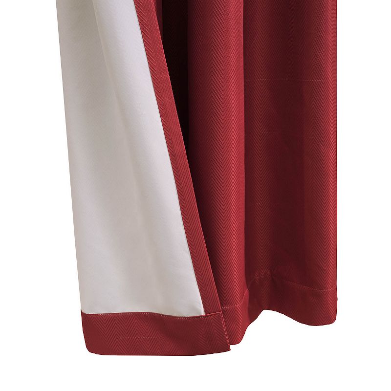 Myne Decor Adora Grommet Curtain Panel Window Dressing 52 x 84 in Red