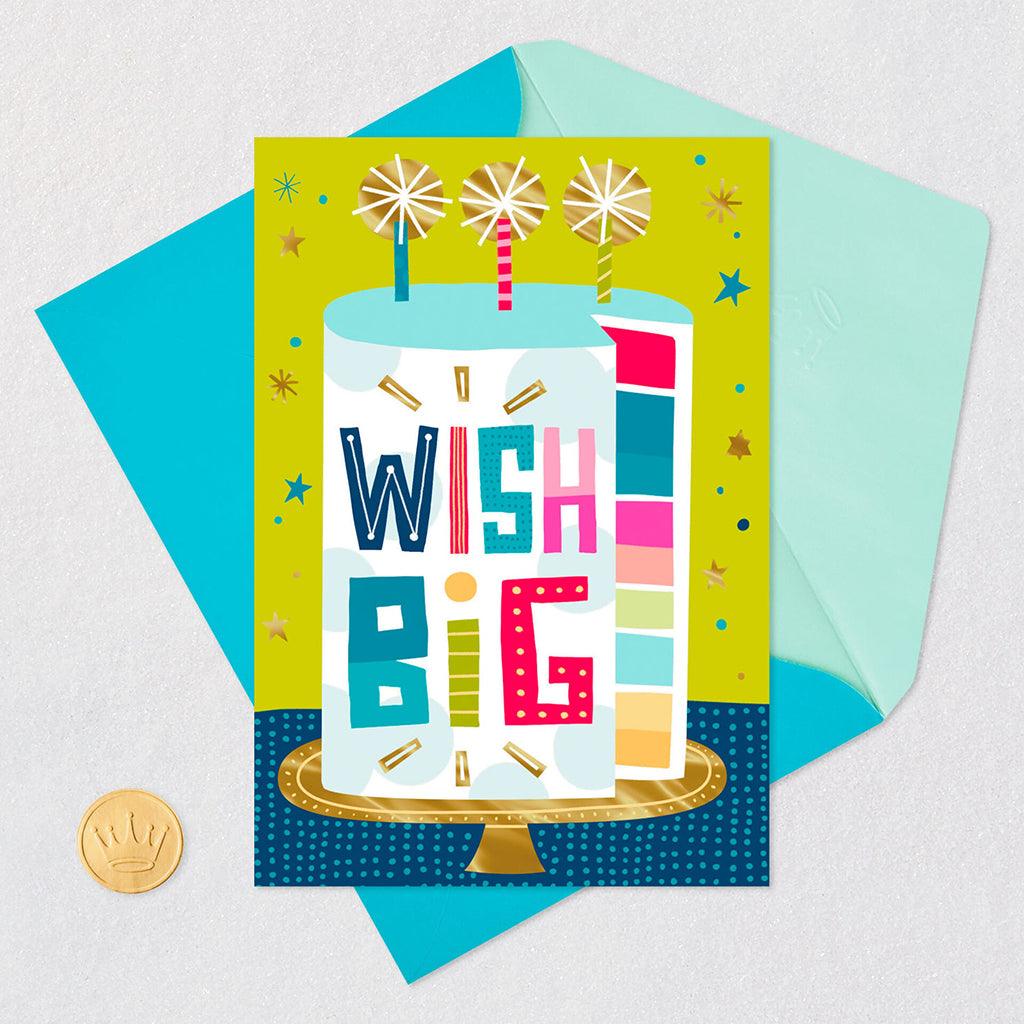 Hallmark  Wish Big Cake Video Greeting Birthday Card