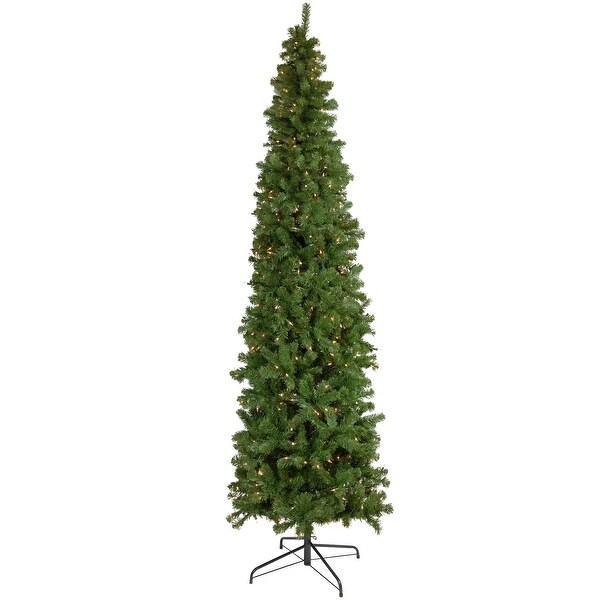 7.5' PreLit Hazelton Spruce Pencil Artificial Christmas Tree Clear Lights