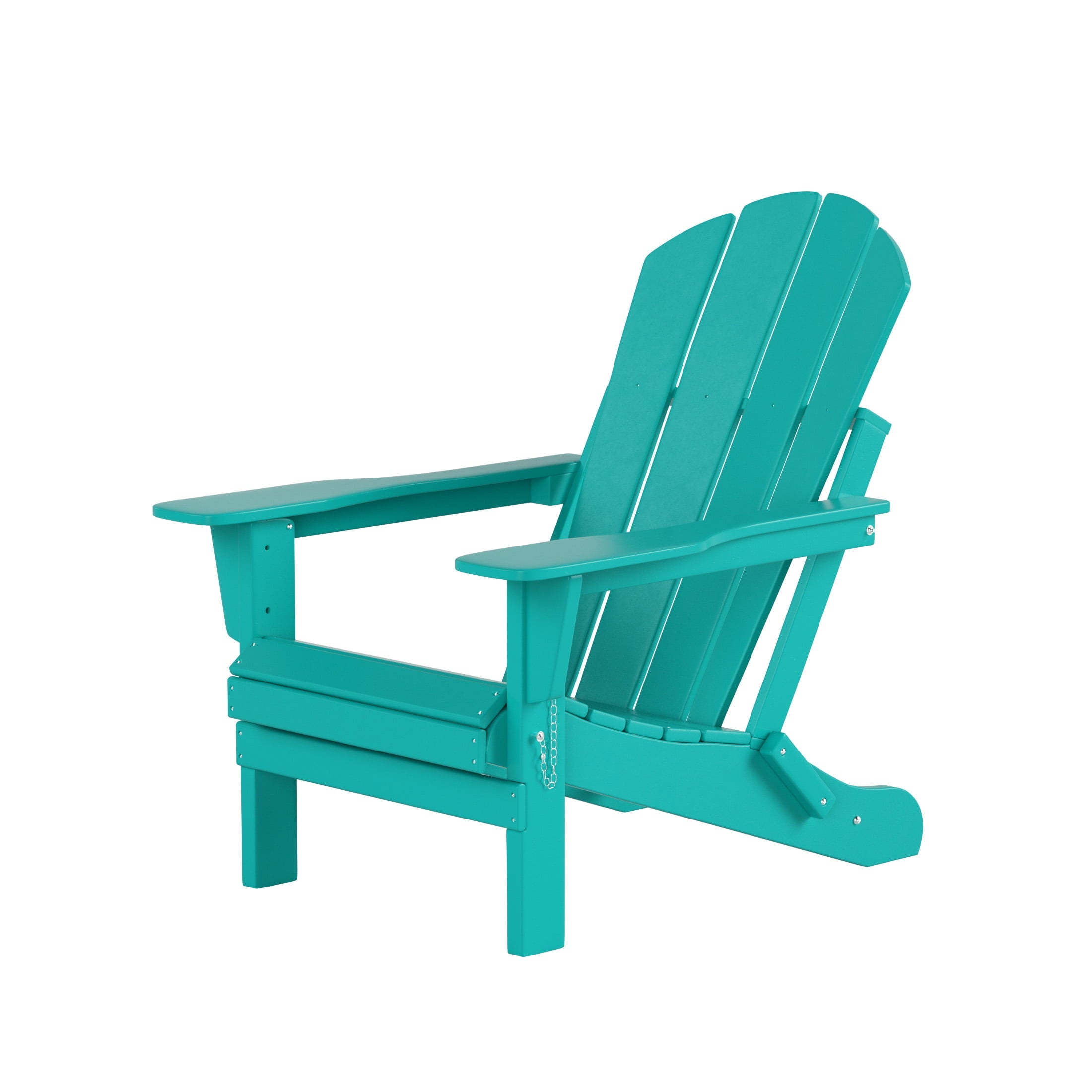 WestinTrends Outdoor Adirondack Chair, Plastic Fire Pit Chair, Weather Resistant Folding Patio Lawn Chair for Outside Deck Garden Backyard Balcony, Turquoise