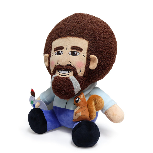 Bob Ross with Peapod the Squirrel HugMe Plush